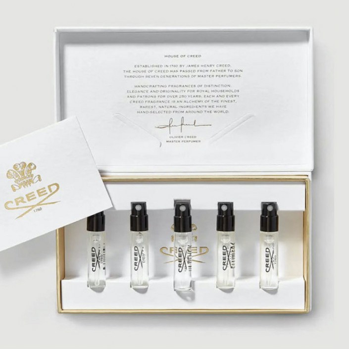 백화점 정품크리드맨즈 디스커버리 세트  1.7ml x 5  어벤투스,실버마운틴워터,밀레지움임페리얼,오리지날베티버,어벤투스코롱