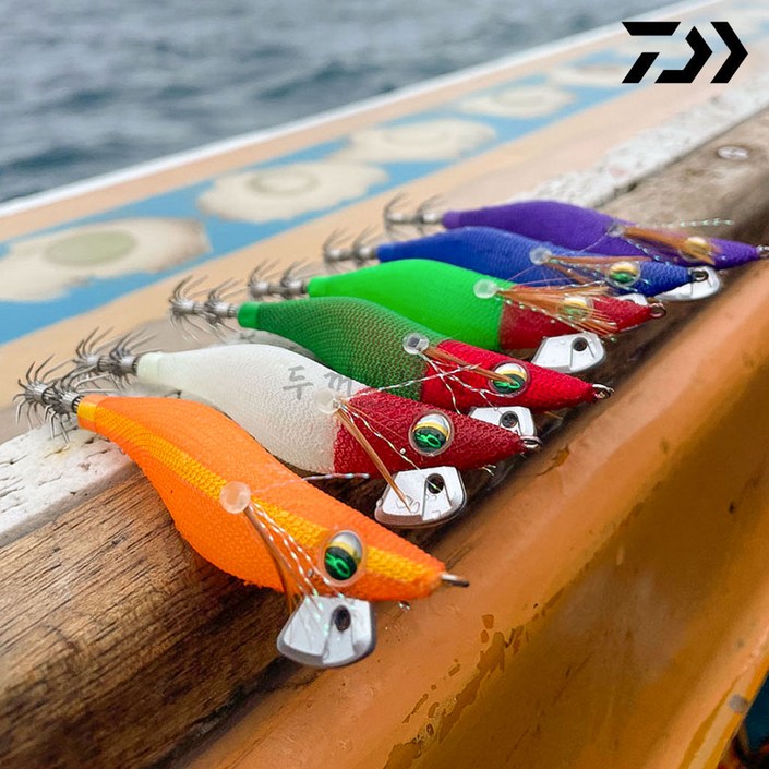 다이와정품 / 에메랄다스 드로퍼 타입 / 쭈꾸미 갑오징어 전용 틴셀에기 / 수평에기 2.5호, 1개