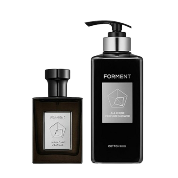 [여름 체취 완전정복] 포맨트 포맨 시그니처 퍼퓸 코튼허그 향수 50ml + 올인원 퍼퓸샤워 바디워시 500ml