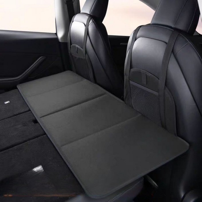 누띤 전차종 호환 차량용 뒷좌석 차박매트, 블랙