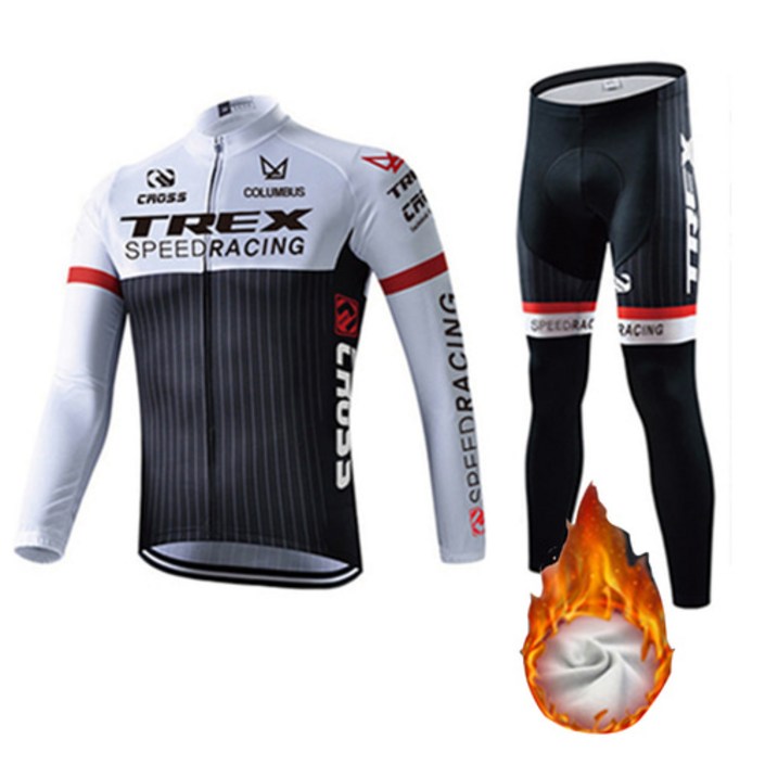 콜럼버스 남녀공용 겨울용 기모원단 긴팔 자전거복 상하의세트 모음자전거의류