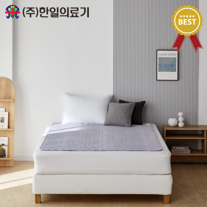 국내생산2025년 1월 최신형 품절임박당일출고 한일의료기 프리미엄 탄소열선 전기요 그레이 패턴 더블 HL204D 135180cm 싱글100180cm