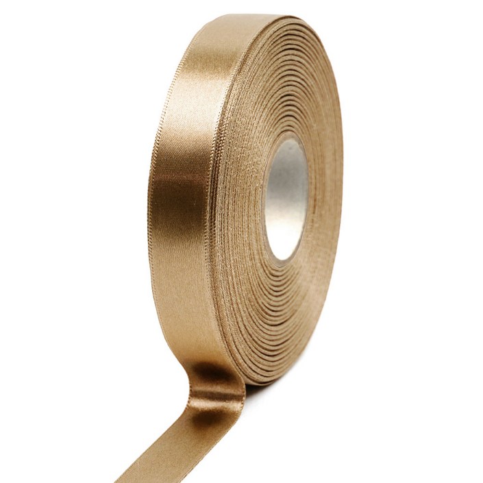 주자 공단 리본 20mm x 45m 리본 끈 공예 부자재 도매 크리스마스 청첩장 선물 포장, 14.연갈색