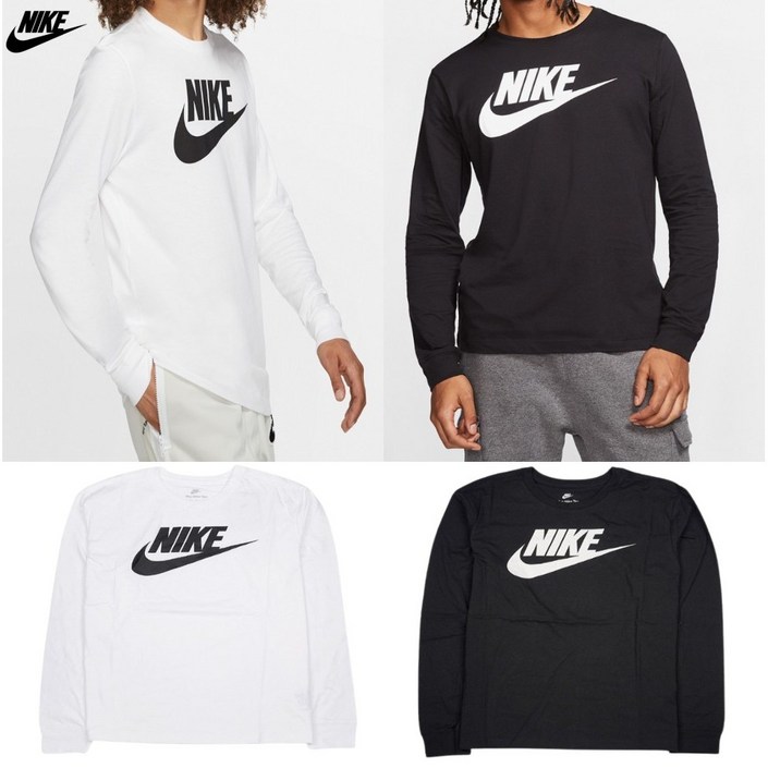 국내 매장판 정품 나이키 스포츠웨어 남성 롱 티 아이콘 퓨추라 나이키 남성 긴팔 티셔츠
