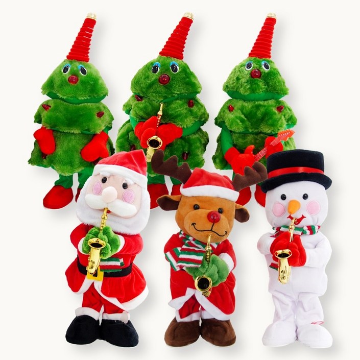 크리스마스 춤추는 트리인형 움직이는 댄싱트리 9종 볼륨조절