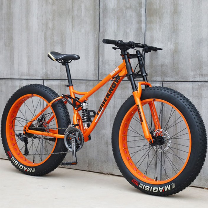 GOBC 팻바이크 펫바이크 산악 자전거 와이드 광폭타이어 MTB자전거 엠티비 바퀴큰, C타입 블랙, 1개