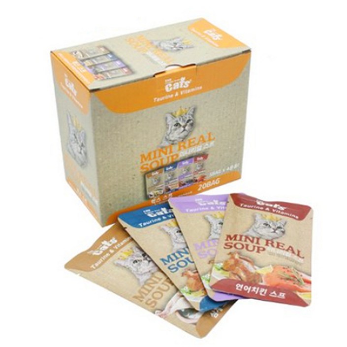 더캣츠 미니리얼 스프 파우치 고양이간식