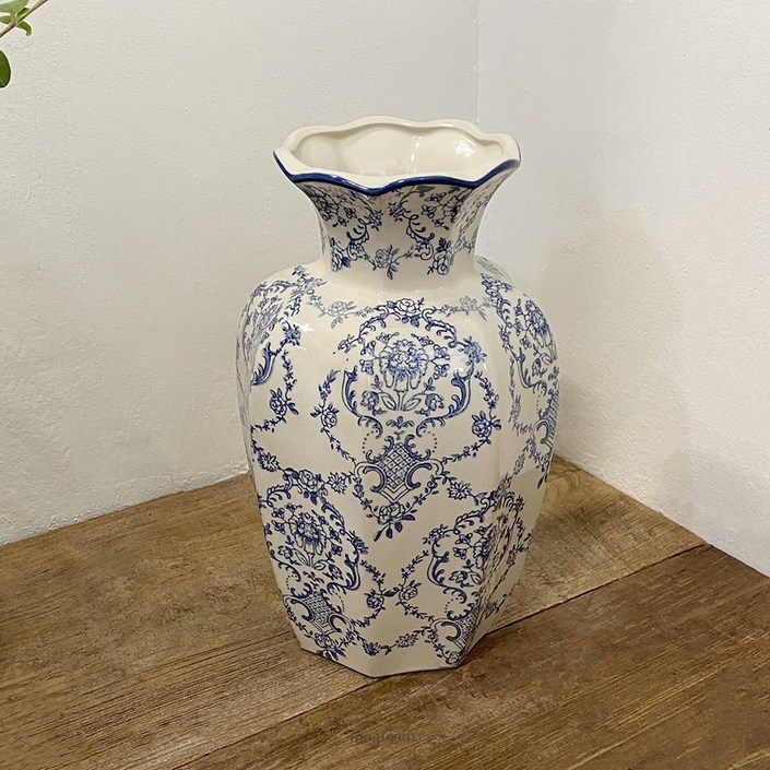 청화 백자 화병 도자기 항아리 최화정 꽃병 만당춘
