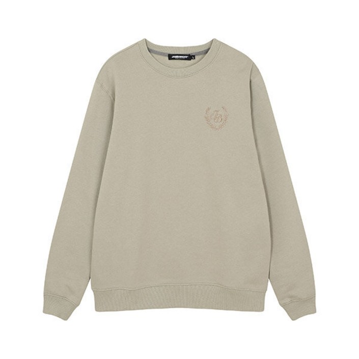 잠뱅이 공용 기획 월계수 자수 맨투맨 티셔츠스탠다드핏AM4WTS848LK