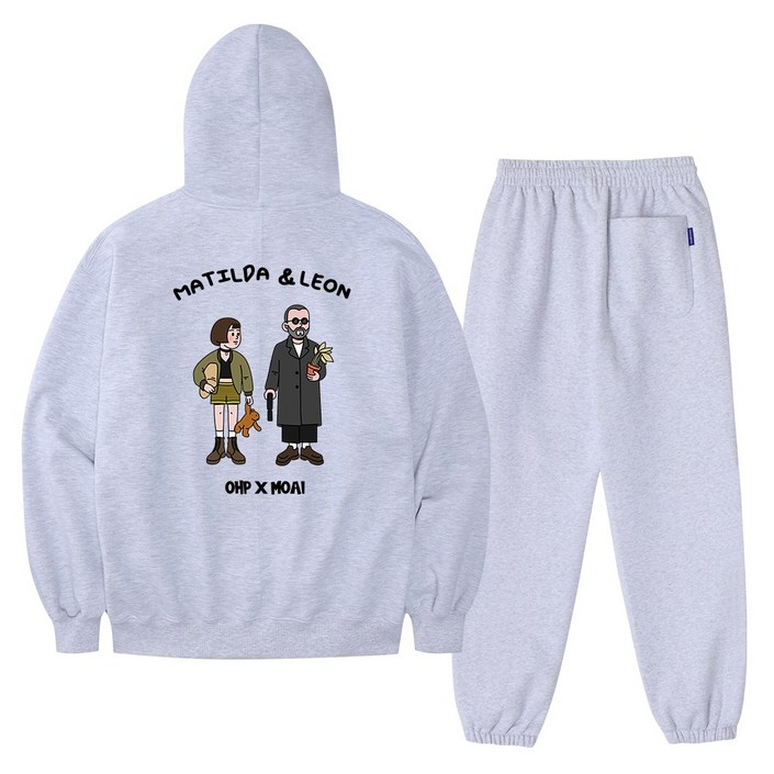 O.H.P원헌드레드퍼센트 작품을 입는다 기획특가 오버핏 헤비 후드조거팬츠 셋업 BEST4