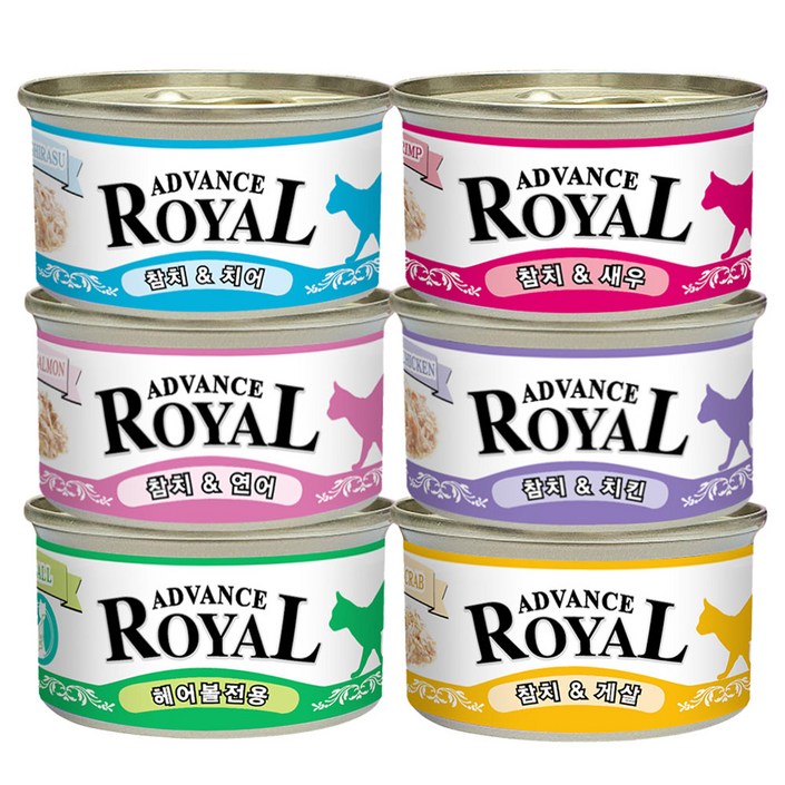 로얄 어드밴스캔, 고양이캔, 48개, 85g, 콤보