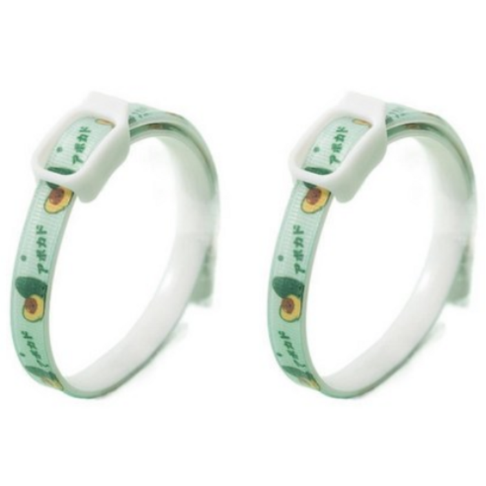 요기쏘 반려동물 목걸이, 아보카도, 2개