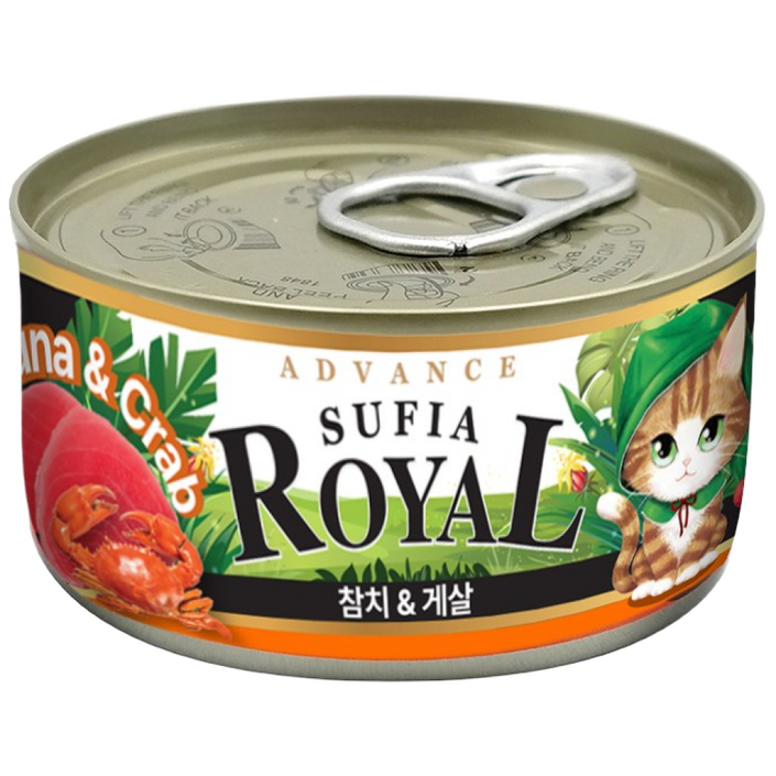어드밴스 로얄 수피아 5종 170g x 24개입 고양이 캔 길냥이 통조림 간식, 24개, 170g, 수피아 새우