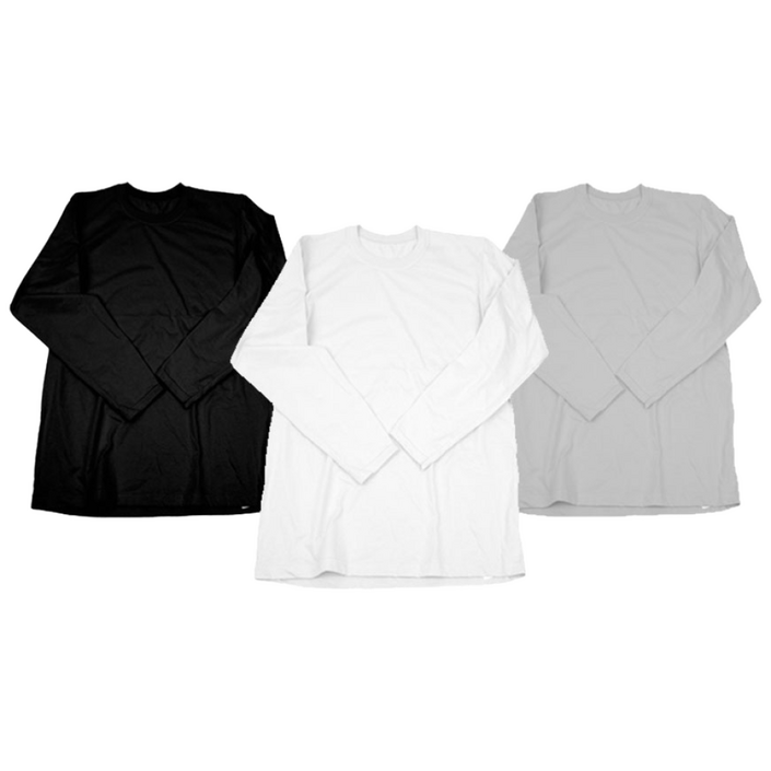 미소어패럴 국내제작 남녀공용 20수 30수 긴팔 무지티 단체티 기본 라운드 티셔츠 1+1 세트