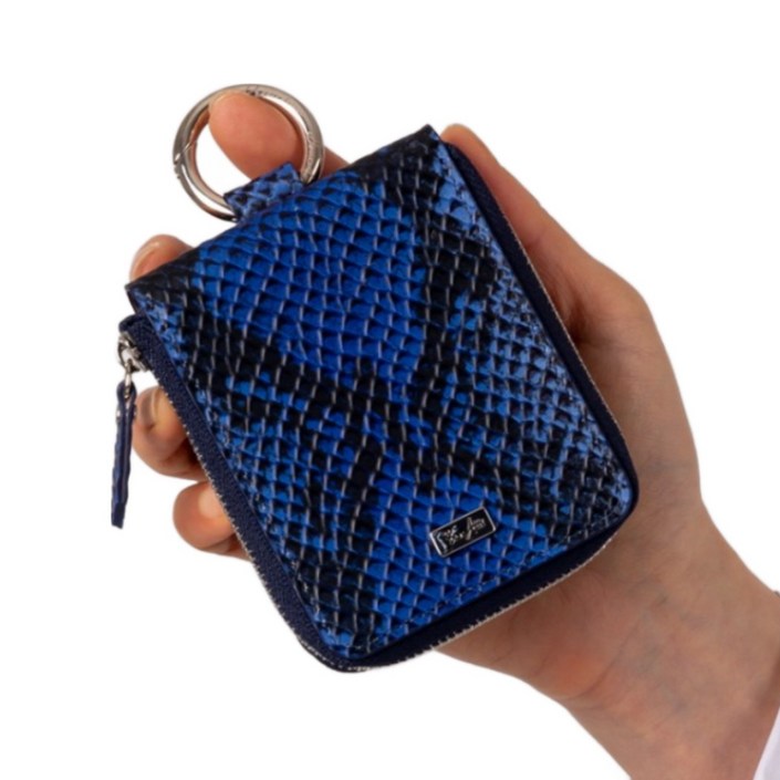 본아띠 천연소가죽 아나콘다 돌체 지갑형 지퍼 힌지보호 갤럭시 Z플립 케이스 핸드 스트랩