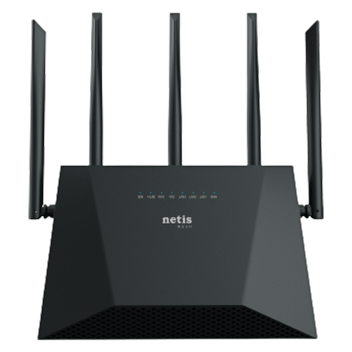 네티스 AX3000 기가비트 듀얼밴드 메쉬 와이파이 공유기, netis MEX605, 1개