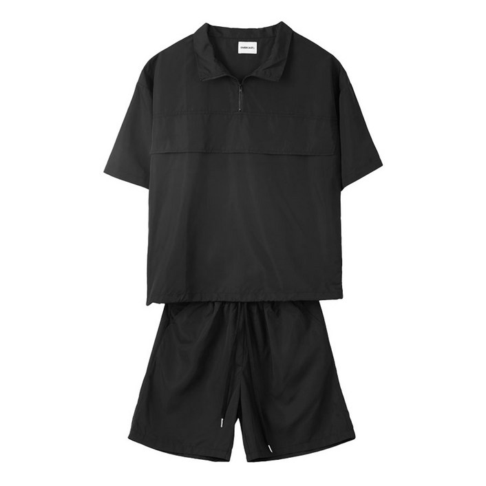 오버캐스트 남성용 하프 트렉 셋업