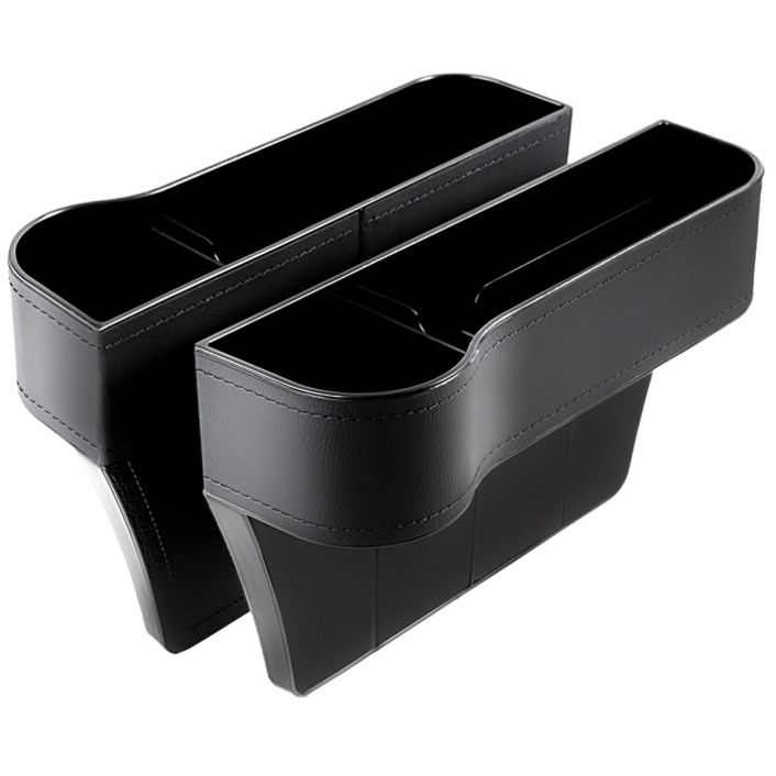 생활공식 공간확장 차량용 사이드 포켓 운전석  조수석 세트, 1세트, 블랙