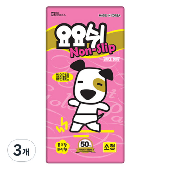 요요쉬 강아지 배변패드 논슬립 플로랄와인향