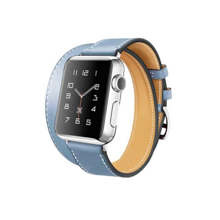 4YOU 애플워치 3/4/5/6/7/SE 더블투어 단색 밴드 (42/44/45mm 호환가능)