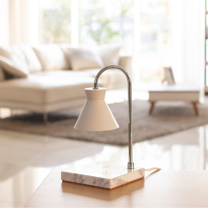 하모니캔들워머 라움 타이머 마블 대리석 미니 양키캔들 선물세트 3P 고급리본선물포장가능