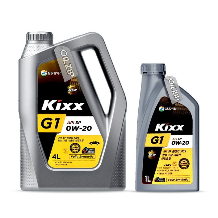 GS칼텍스 킥스 G1 SP 0W  20 4L1L 합5리터 합성엔진오일, 5L, 0w20, 1개