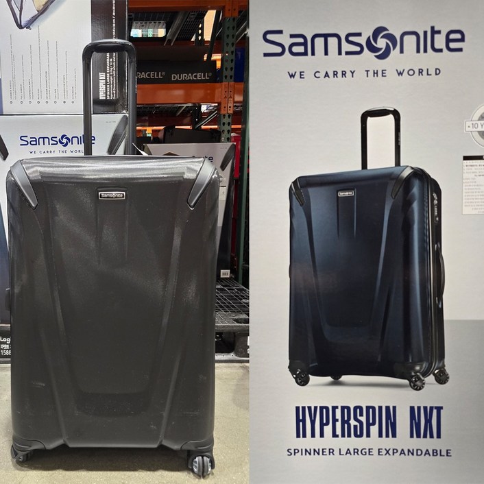 코스트코 쌤소나이트 하이퍼스핀 캐리어 블랙/블루 화물용 29인치 73cm/TSA/확장