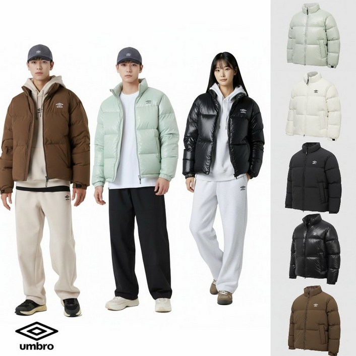 백화점출고 엄브로 패딩 남자 여성 플라이트 숏 머스코비 덕 다운 자켓 점퍼