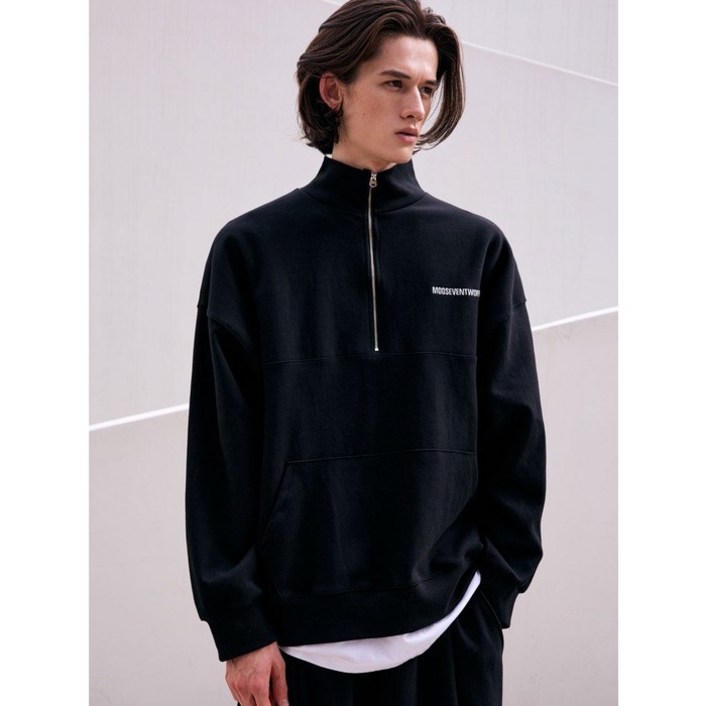 국내생산무칠이오 로고 반집업 맨투맨2C2S 국