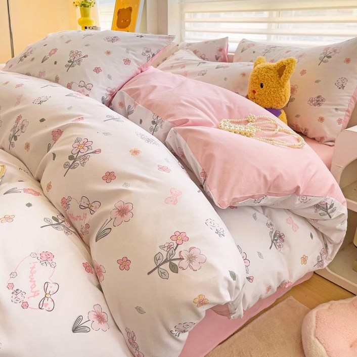 디얼픽 오리털이불커버 부드러운 사이즈 사계절 양면