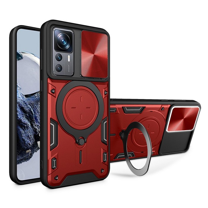 홍미노트12프로 플러스5G 그립 슬라이드 커버 케이스