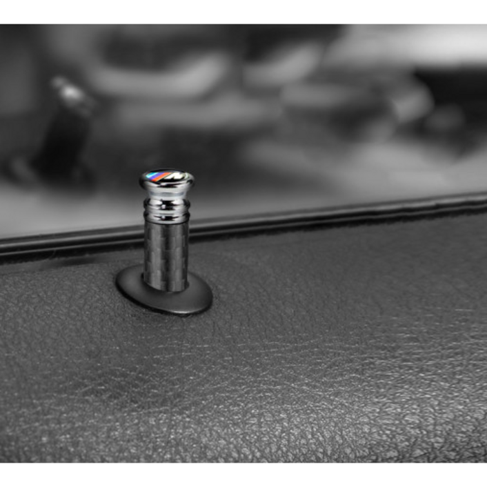 BMW 도어핀 4P 카본 메탈 실내튜닝용품 악세사리, 카본, M로고