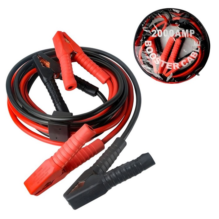 차량용 배터리 점프선 케이블 방전 2000AMP, 1개, 4m