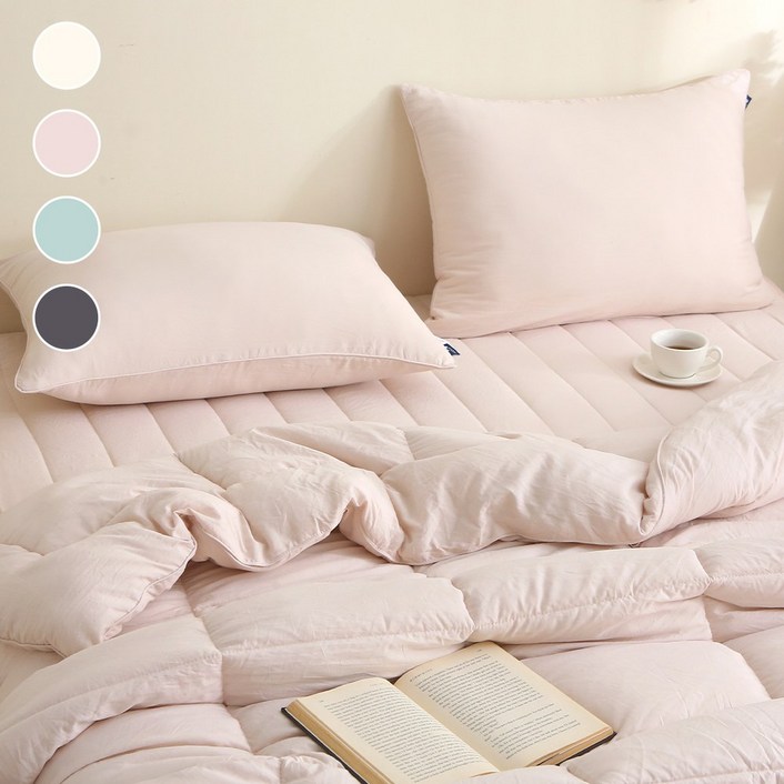 루아베 부드러운 워싱 차렵이불