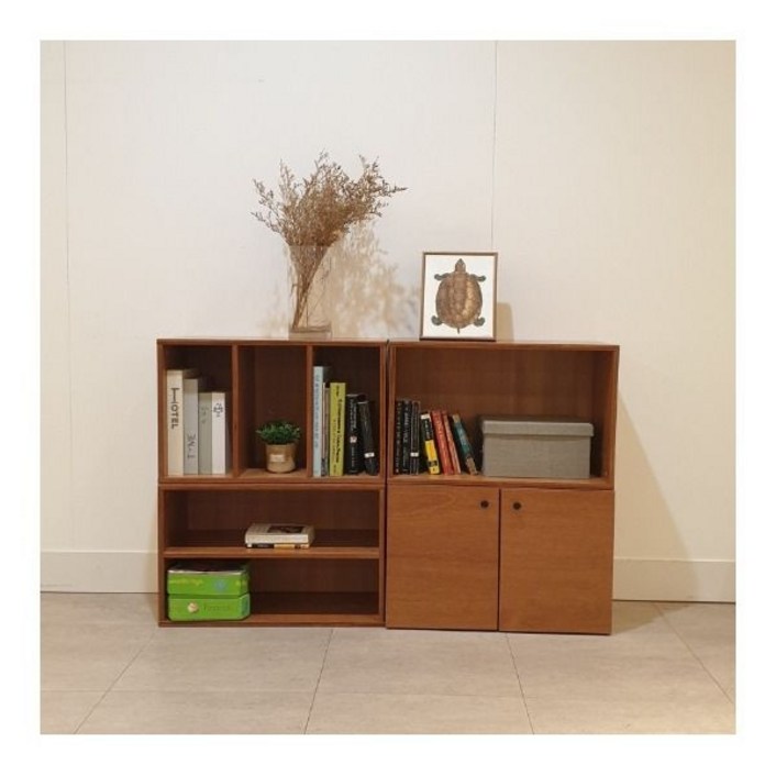 오노홈 라왕모듈책장 낮은책장 거실 원목책장 라왕합판책장