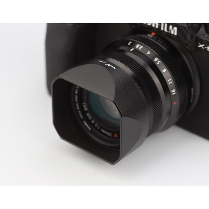 [HAOGE] XF35mm F2 XF23mm F2 후지필름 렌즈 사각후드, XF 35mm F/2 23mm F/2 블랙