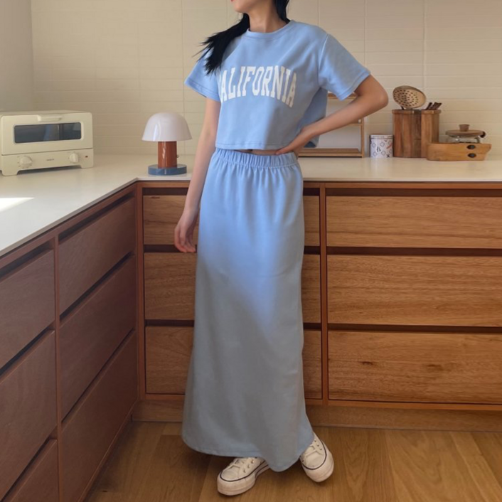 르엠마 크롭캘리 롱원피스 봄 여름 원피스