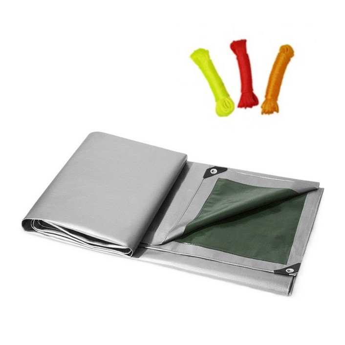 CLUBUNI 타포린 양면코팅 방수포 4x6m + 스트링