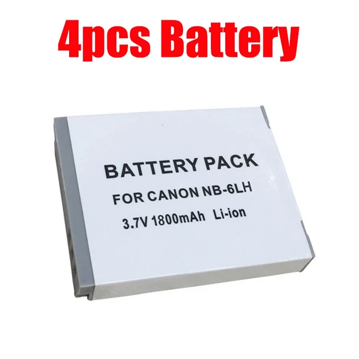 호환 1800mAh 배터리 카메라 NB 6L (캐논 파워샷 IXUS 310 SX240 HS 95 용)