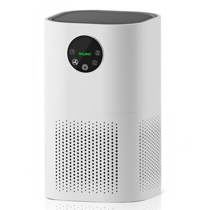 공기청정기 6~15평 저소음 애완동물 털 제거 헤파필터 가정용 ROUNY, 흰색, AP-T1