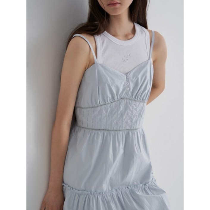 매장정품 에잇세컨즈 8SECONDS 레이스 미니 원피스 스카이 블루 355771LY4Q 208148