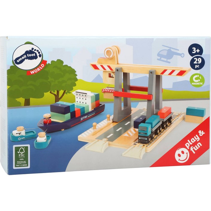 스몰풋 SmallFoot 컨테이너 항만 세트 11378, 1개