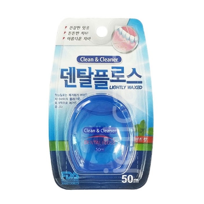 클린앤클리어 덴탈플로스 치실 민트향, 10개, 1개입