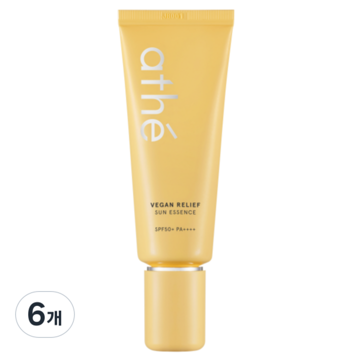 아떼 비건 릴리프 자외선차단제 선 에센스 SPF PA, 70ml, 6개