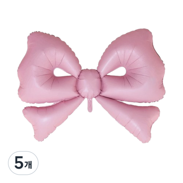 50인치 대형 리본 풍선 브라이덜 걸스나잇 파티용품, 5개, 핑크