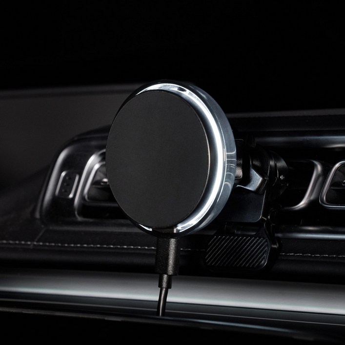 벤딕트 차량용 맥세이프 휴대폰 무선 충전 거치대 Qi2 루나 에어로 클립패키지 VDTQI2B