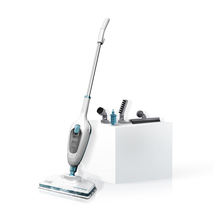 블랙앤데커 5in1 핸디 스틱 다용도 스팀청소기, FSMH13E5, 화이트