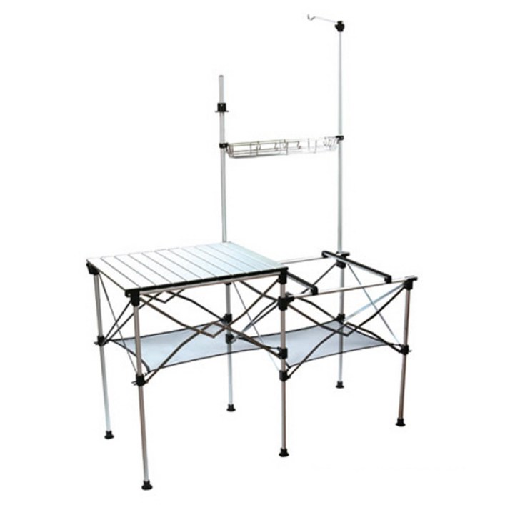 마운틴이큅먼트 알루미늄 롤 키친 테이블, 혼합 색상