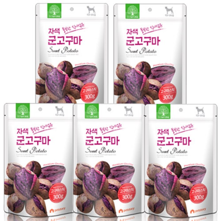 더내추럴 풍부한 식이섬유 자색 군고구마 스틱 300g, 자색 군고구마, 300g, 5개
