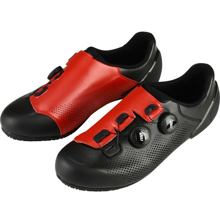 NSR 평페달 신발 IRON11, 블랙  레드, 230
